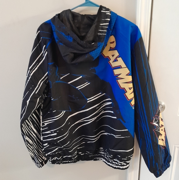Tango Hotel Batman Windbreaker Jacket with Hoodie Men's Medium - Picture 2 of 4